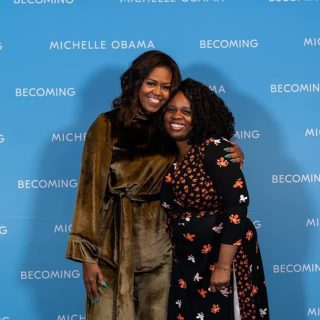 Digging this photo back up today because…yes…so proud 🙌🏾💙

A moment I will never forget.

Thank you @michelleobama for the light you are. Thank you, thank you, thank you 🇺🇸

#michelleobama #harris2024 #dnc #dnc2024
