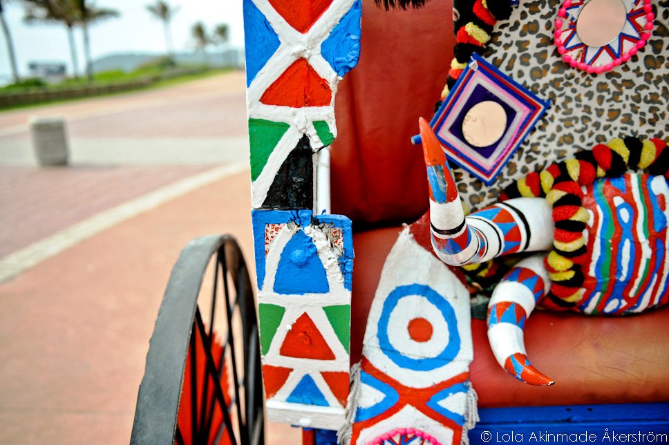 Rickshaws along the Golden Mile, Durban, South Africa - Travel Photography by Lola Akinmade Åkerström