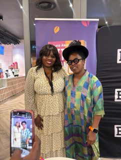 Imagine my complete surprise when THE @muholizanele showed up at my @bitterhoneybook launch at @exclusivebooks in Johannesburg 🔥 🇿🇦 

They are being honored with the prestigious Hasselblad Award by @hasselbladfoundation next month in Gothenburg, Sweden, and can’t wait to be there to witness their ceremony in person 🙏🏽🌟

Thank you for your craft. Thank you for your legacy.

#hasselblad #hasselbladfoundation #hasselbladaward @jonathanballpublishers #zanelemuholi