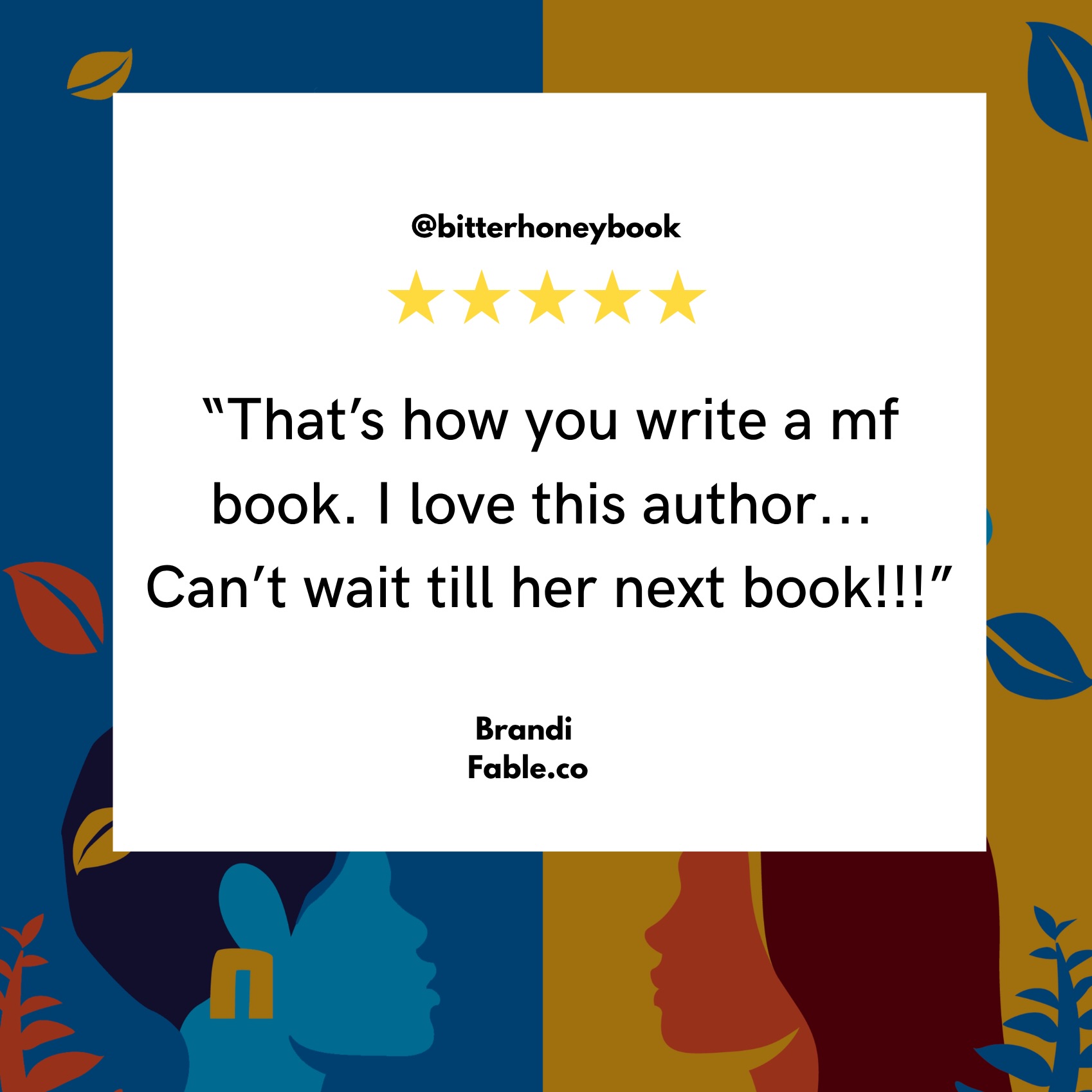 I am so grateful for every single one of my dear readers who have built an incredible grassroots community around my books. Raw, real, and original. From the deepest depths of my heart... Thank you @brandipageturner 💖 - Review on @fable 

#books #gratitude #bitterhoneybook